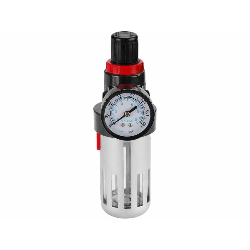 Regulátor tlaku, vzduchový filter a manometer, 8bar, 1/4", Extol Premium 8865104