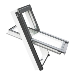 Strešné okno plastové Solid PVC 78x140 APY B900/M8A, RoofLITE+