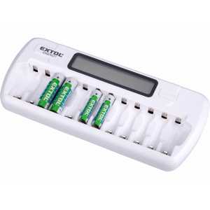 Nabíjačka batérií, pre max. 12 batérií, AA alebo AAA, EXTOL ENERGY 42081