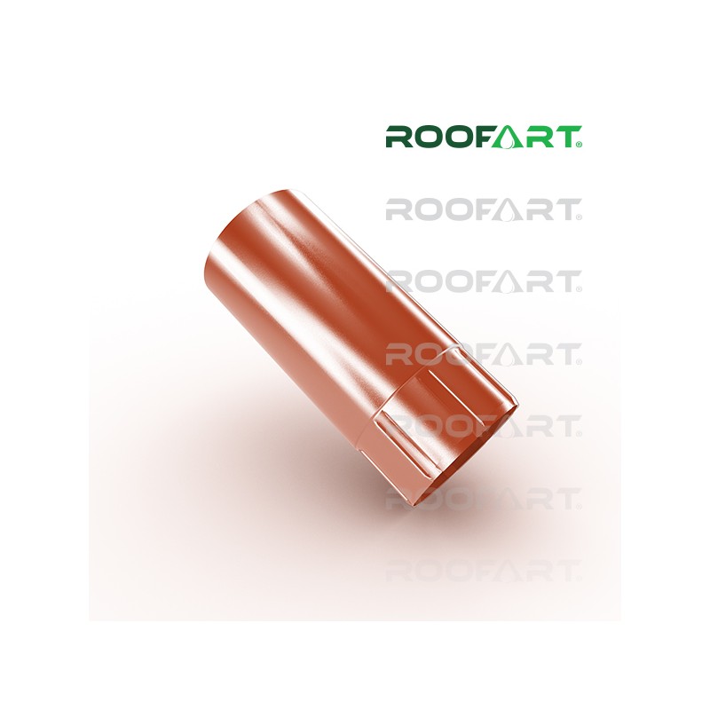 ROOFART zvod BU pr. 100mm dĺžka 3m - tehlová (RAL 8004)