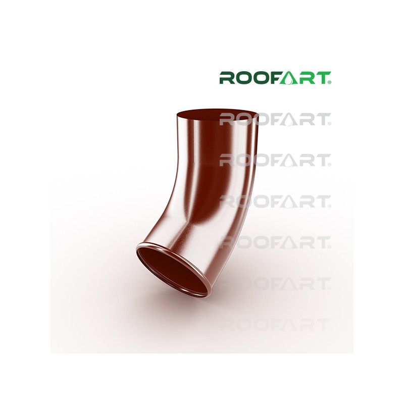 ROOFART výtokové koleno CE pr. 100mm - tmavě červená (RAL 3009)