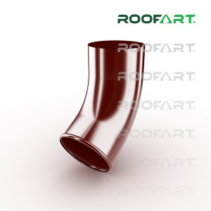 ROOFART výtokové koleno CE pr. 100mm - višňová (RAL 3005)