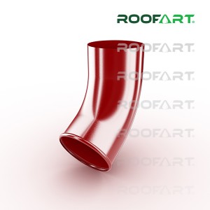 ROOFART výtokové koleno CE pr. 100mm - světle červená (RAL 3011)