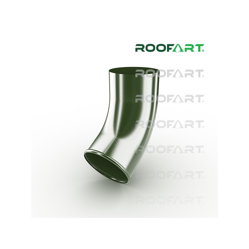 ROOFART výtokové koleno CE pr. 100mm - zelená (RAL 6020)