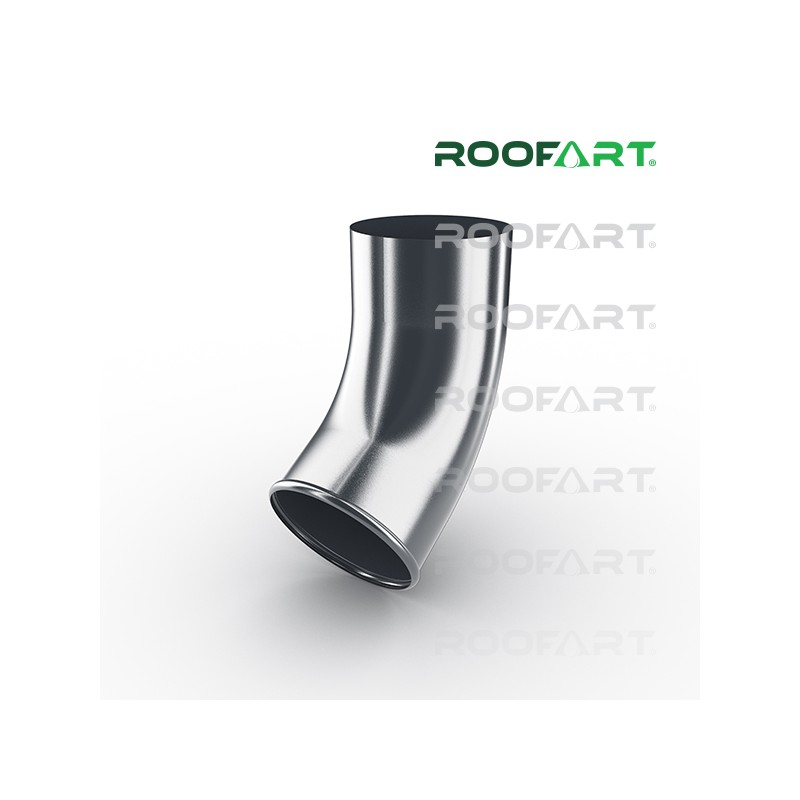 ROOFART výtokové koleno CE pr. 100mm - grafitová (RAL 7011)