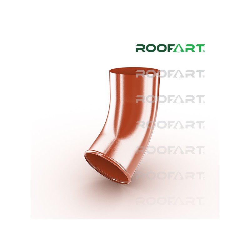 ROOFART výtokové koleno CE pr. 100mm - cihlová (RAL 8004)