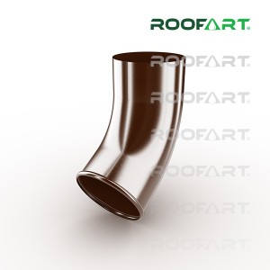 ROOFART výtokové koleno CE pr. 100mm - čokoládová (RAL 8017)