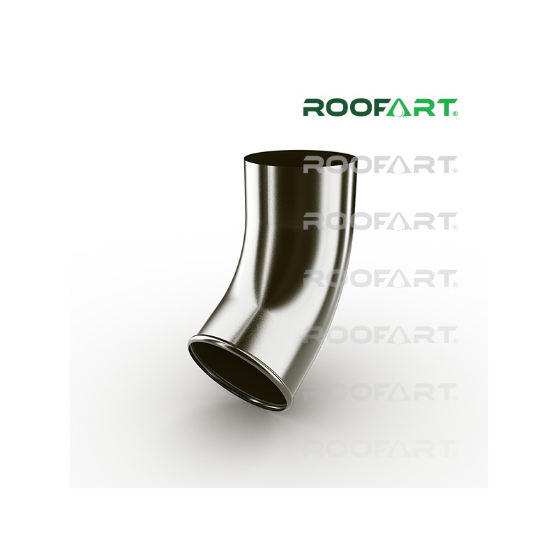 ROOFART výtokové koleno CE pr. 100mm - hnedá (RAL 8019)