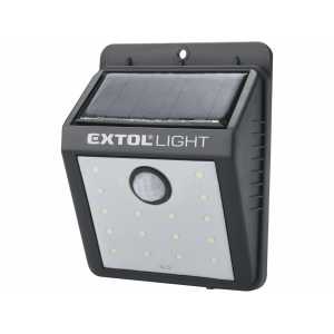 Svítilna LED solární s pohybovým senzorem, 16xLED, 120 lm, IPX4, EXTOL LIGHT 43130