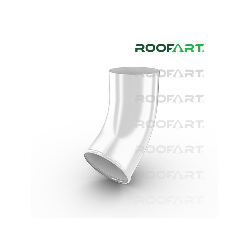 ROOFART výtokové koleno CE pr. 100mm - biela (RAL 9010)