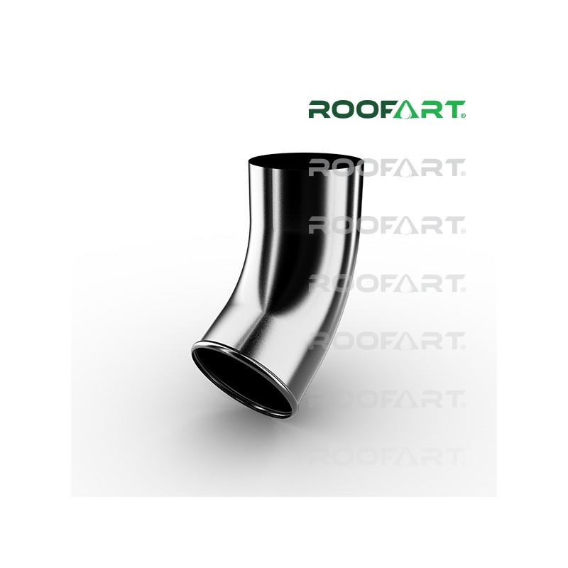 ROOFART výtokové koleno CE pr. 100mm - čierna (RAL 9005)