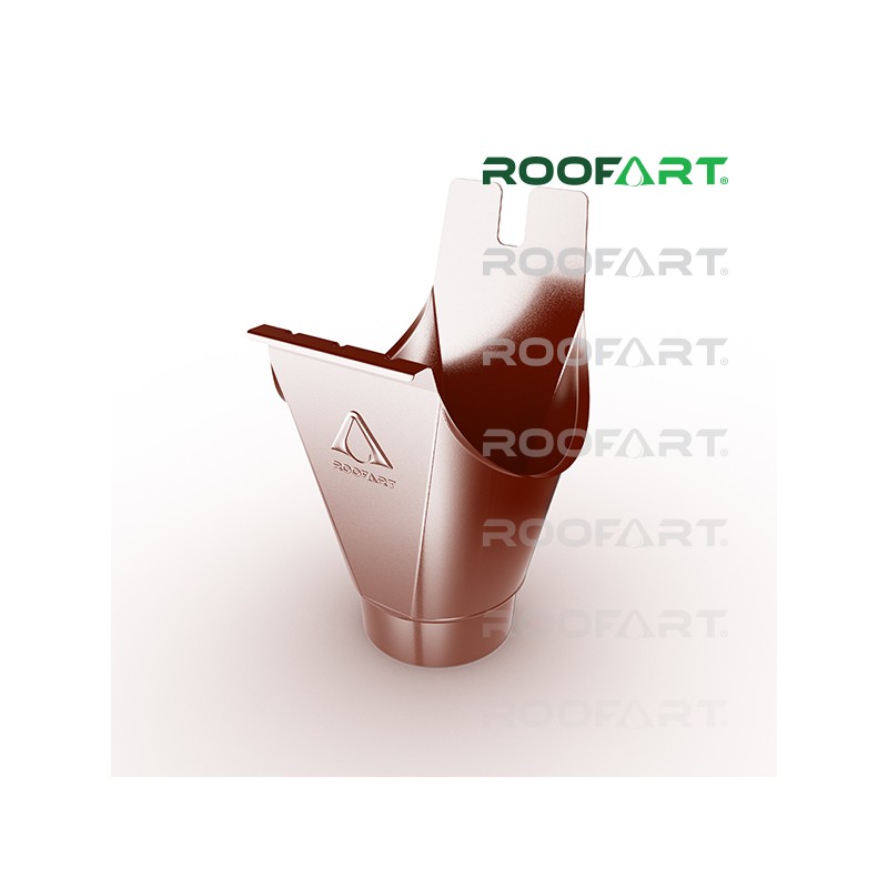 ROOFART kotlík RE 150/100mm - tmavo červená (RAL 3009)