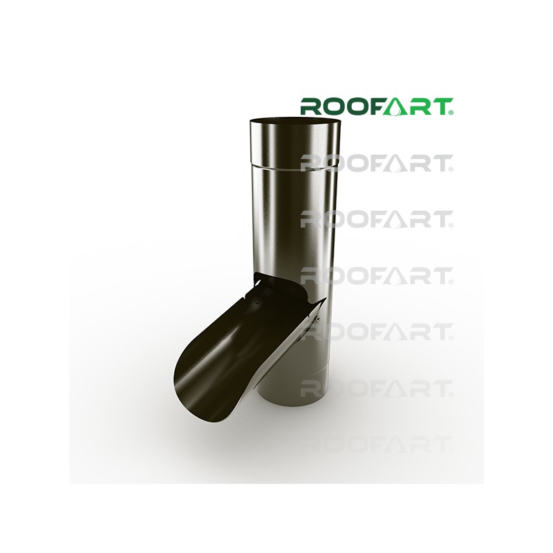 ROOFART Klapka pre zber dažďovej vody EC 100mm - hnedá (RAL 8019)