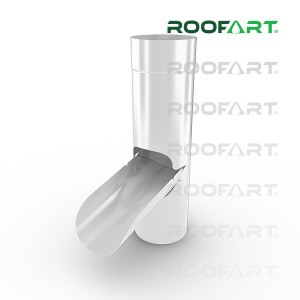 ROOFART Klapka pro sběr dešťové vody EC 100mm - bílá (RAL 9010)