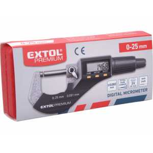 Mikrometer digitálny, 0-25mm, Extol Premium 8825320