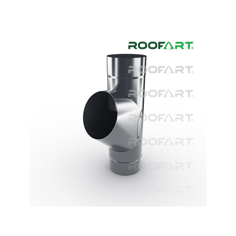ROOFART Napojení svodu RB 100mm - grafitová (RAL 7011)