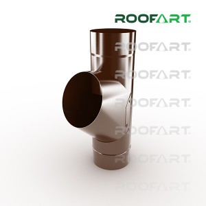ROOFART Napojení svodu RB 100mm - čokoládová (RAL 8017)