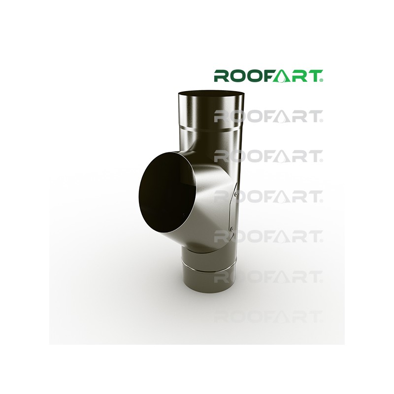 ROOFART Napojenie zvodu RB 100mm - hnedá (RAL 8019)