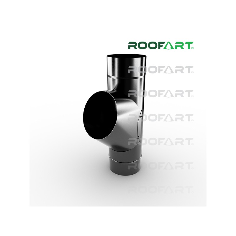 ROOFART Napojení svodu RB 100mm - černá (RAL 9005)