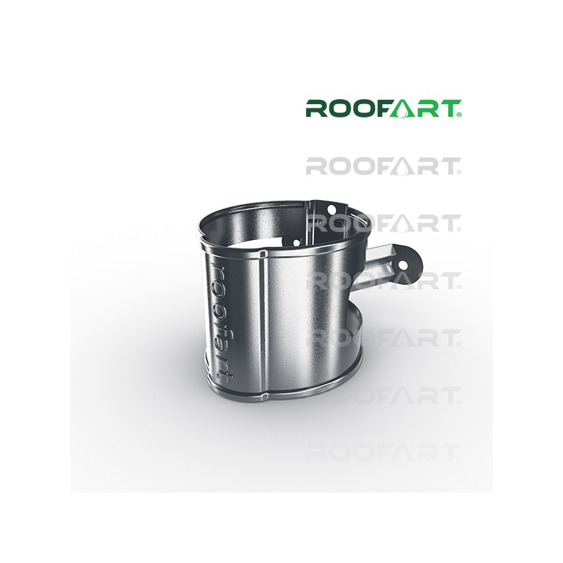 ROOFART Objímka zvodovej rúry široká BB 100mm - grafitová (RAL 7011)