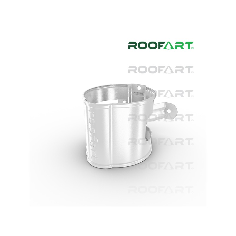ROOFART Objímka svodové trubky široká BB 100mm - bílá (RAL 9010)