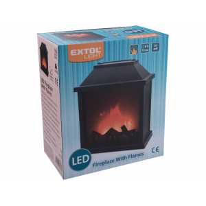Krb světelný, 3x SMD LED, 3x 1,5V, plast/sklo, 30x17,5x35cm, Extol Craft 43401
