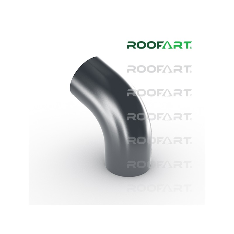 ROOFART Koleno 60° CB 100mm - grafitová (RAL 7011)