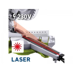 Pila pokosová s laserem a LED světlem, Extol Craft 405425