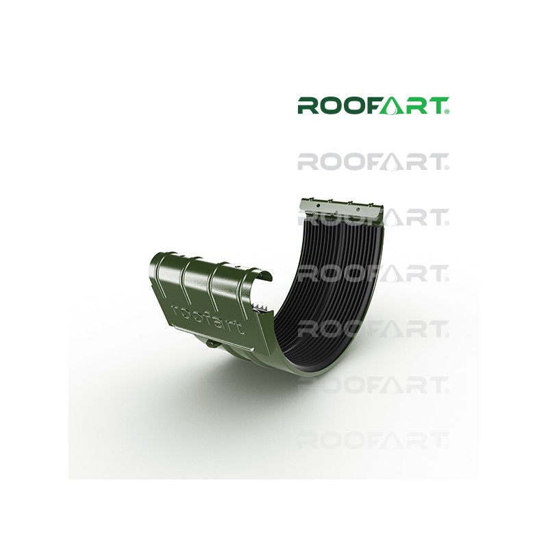 ROOFART Spojka žľabu so sponou BJ 150mm - zelená (RAL 6020)