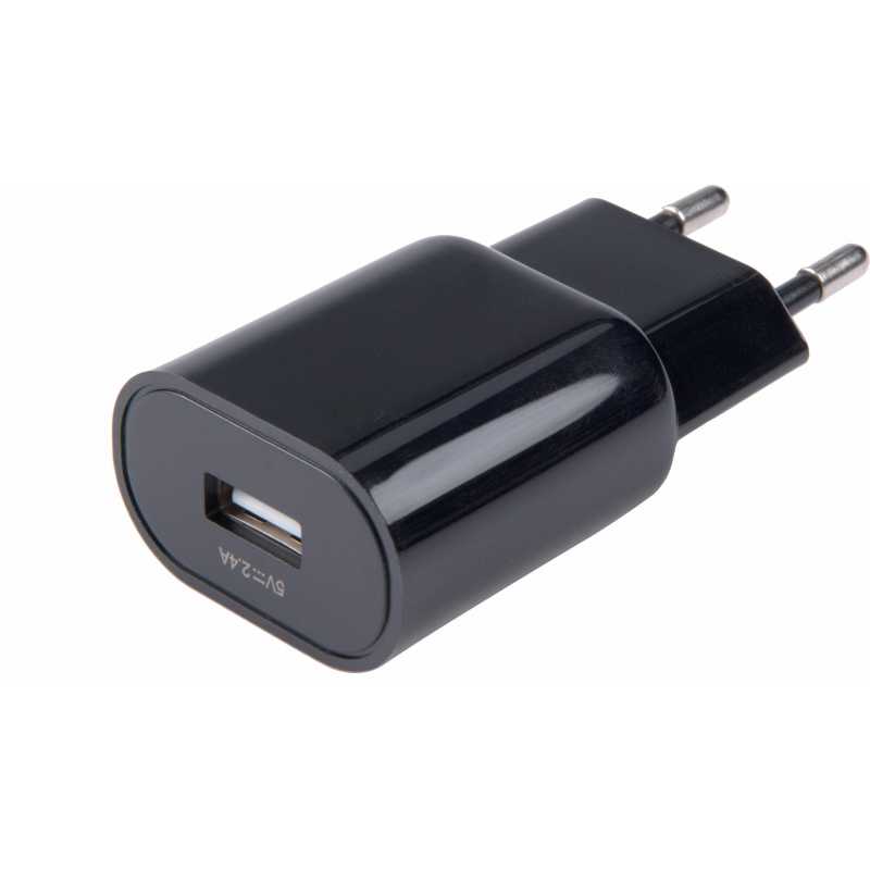 Nabíječka USB, 100-240V, výstup 5V/2,4, 1xUSB (2,4A/12W), EXTOL ENERGY 42086
