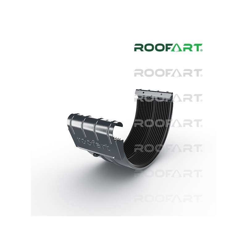 ROOFART Spojka žľabu so sponou BJ 150mm - grafitová (RAL 7011)