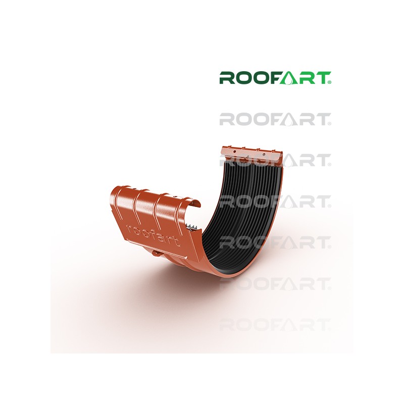ROOFART Spojka žľabu so sponou BJ 150mm - tehlová (RAL 8004)