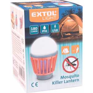 Svietidlo 3x1W SMD LED s lapačom komárov, 180lm, EXTOL LIGHT 43131