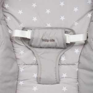 Multifunkční houpací lehátko pro miminko Baby Mix hvězdičky šedé