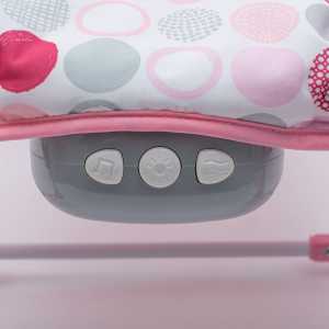 Multifunkčné hojdacie lehátko pre miminko Baby Mix ružovo-biele