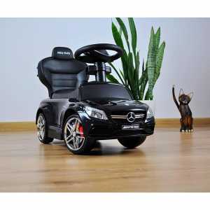 Detské odrážadlo s vodiacou tyčou Mercedes Benz AMG C63 Coupe Milly Mally black