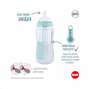 Dojčenská fľaša NUK FC Anti-colic s kontrolou teploty 300 ml UNI