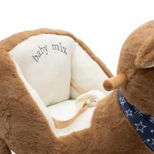 Houpací hračka s melodií Baby Mix medvídek hnědý