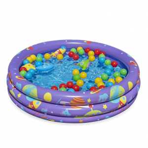 Dětský nafukovací bazén Bestway s míčky 102x25 cm Intergalactic