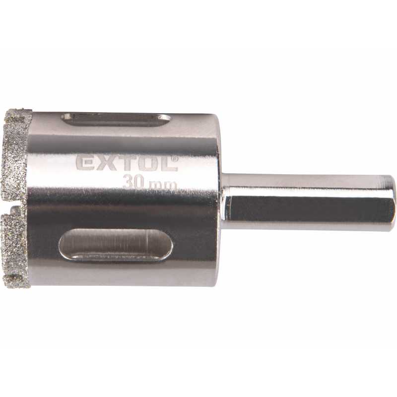 Vrták korunkový diamantový, 30mm, EXTOL PREMIUM 8801987