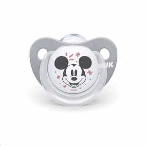Dudlík Trendline NUK Disney Mickey Minnie 0-6m šedý Box