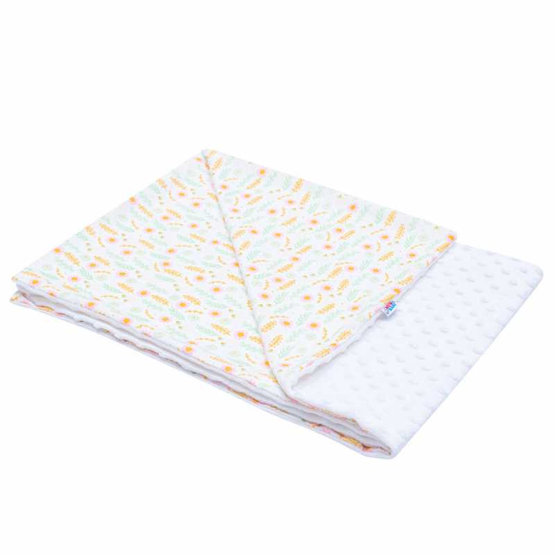 Detská deka z Minky New Baby Harmony biela 70x100 cm