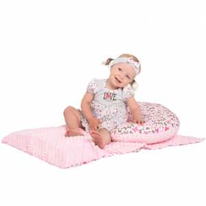 Detská deka z Minky New Baby Harmony ružová 70x100 cm
