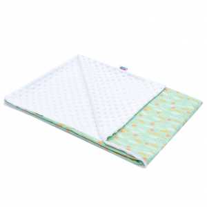 Dětská deka z Minky New Baby Harmony zelená 70x100 cm
