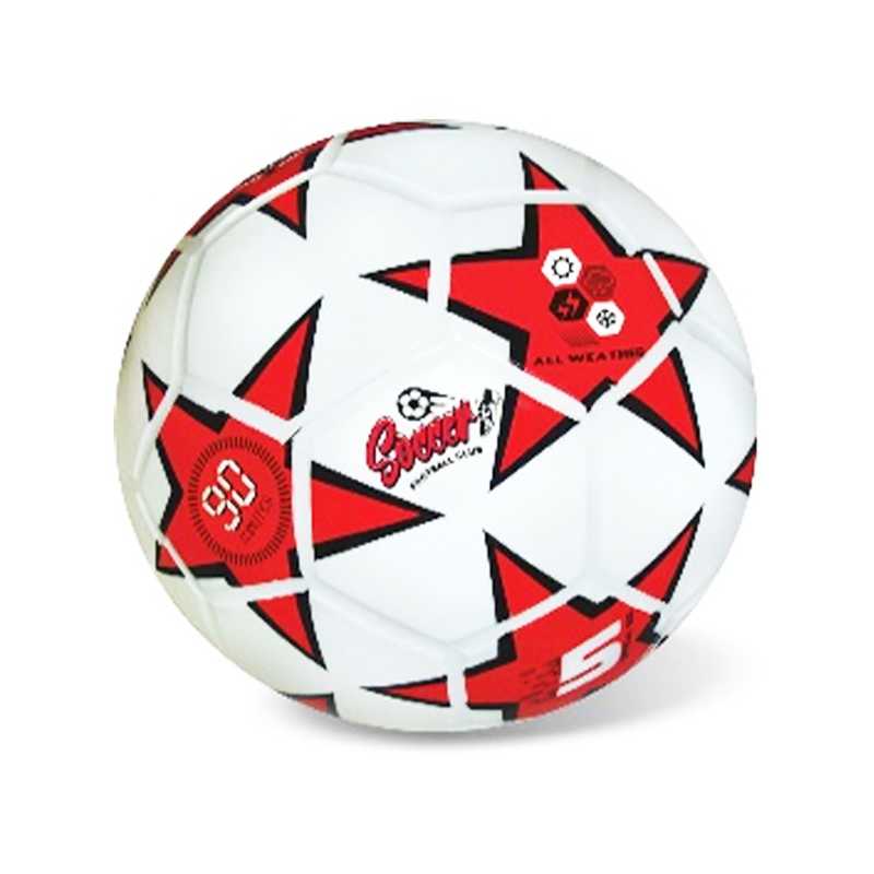 Futbalová lopta - červená hviezda