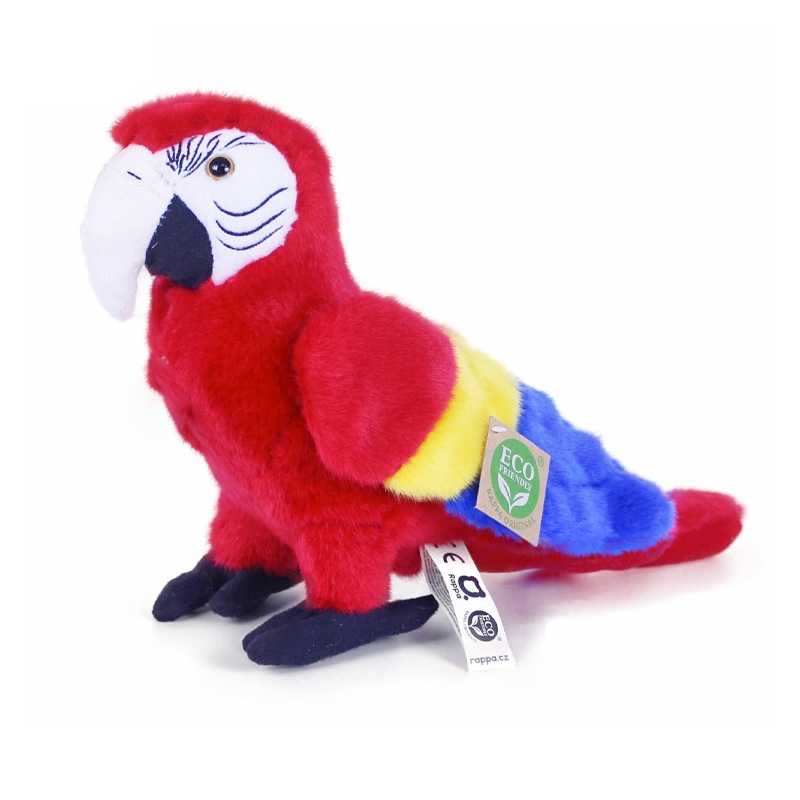 Plyšový papagáj červený Ara