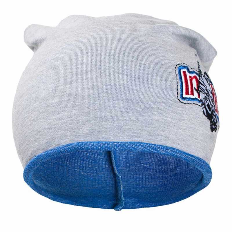 Jesenná detská čiapočka New Baby In-line sivo-modrá, 110