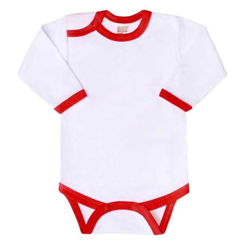 Dojčenské body New Baby s červeným lemom, 62