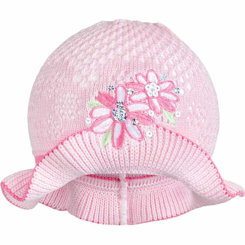 Pletený klobúčik New Baby ružovo-ružovy, 104
