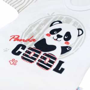 Dojčenské body s dlhým rukávom New Baby Panda, 62